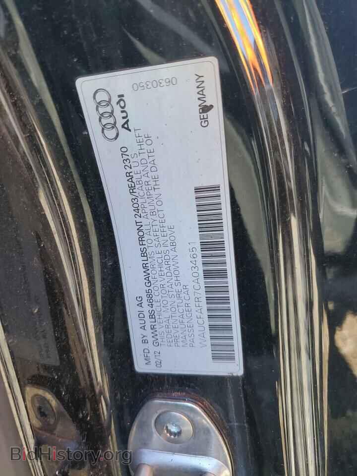 2012 AUDI A5 - VIN: WAUCFAFR7CA034651 - Photo 12