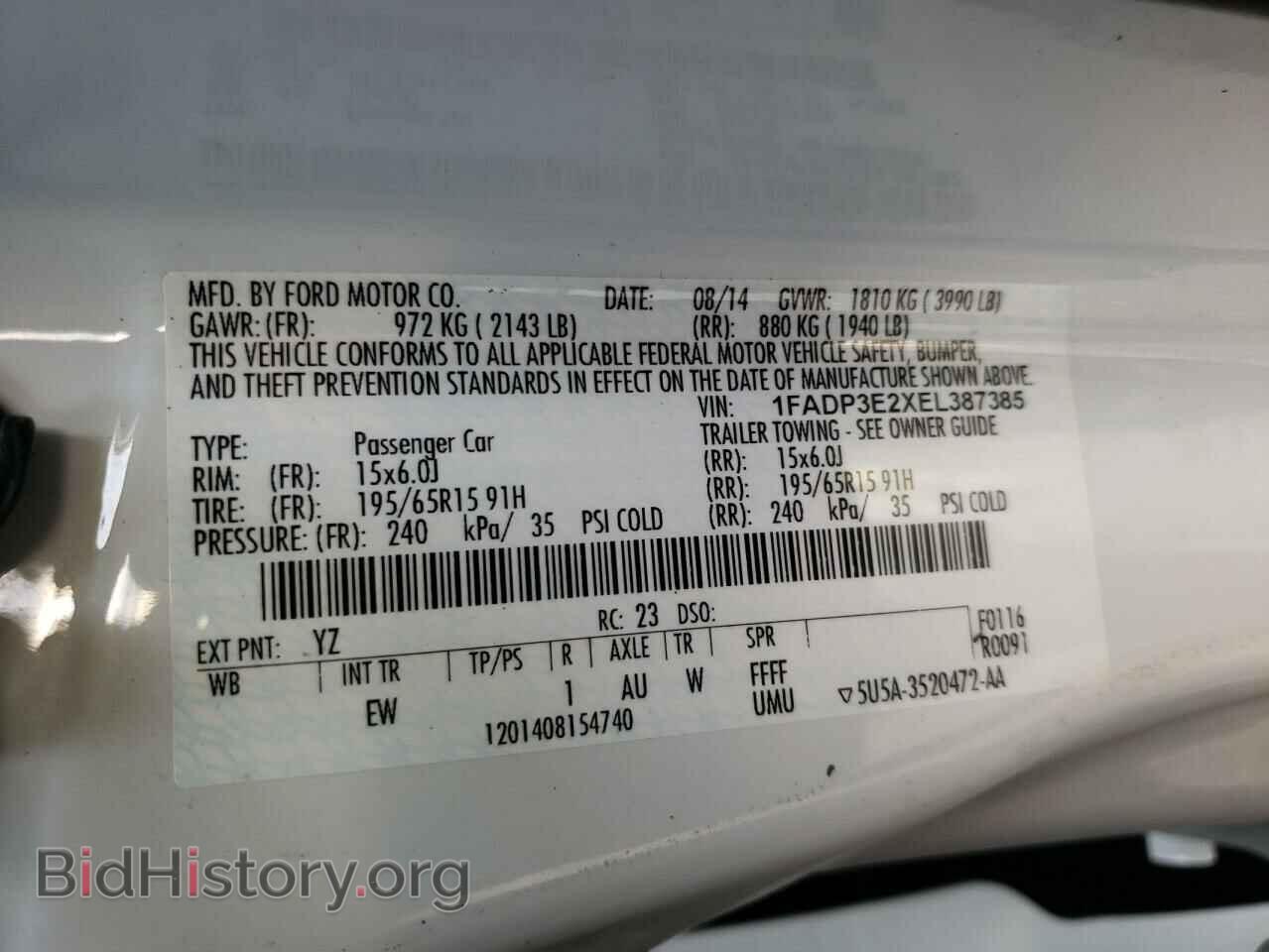 2014 FORD FOCUS - VIN: 1FADP3E2XEL387385 - Photo 10