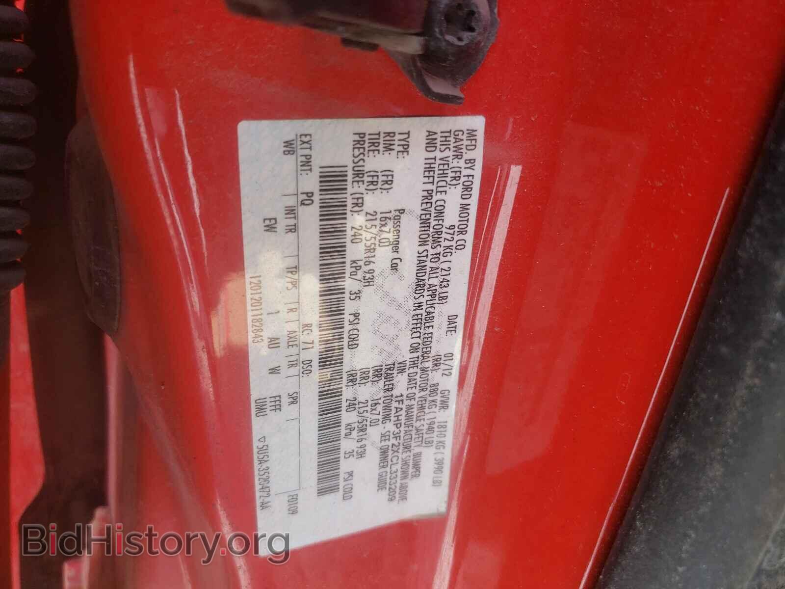 2012 FORD FOCUS - VIN: 1FAHP3F2XCL333209 - Photo 10