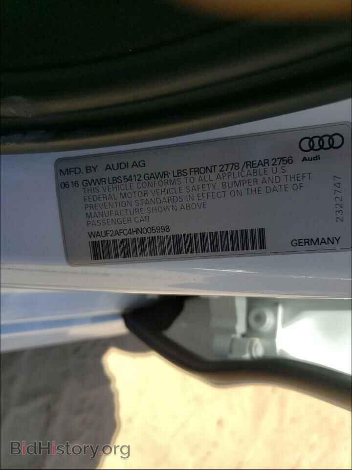 2017 AUDI A6 - VIN: WAUF2AFC4HN005998 - Фото 10