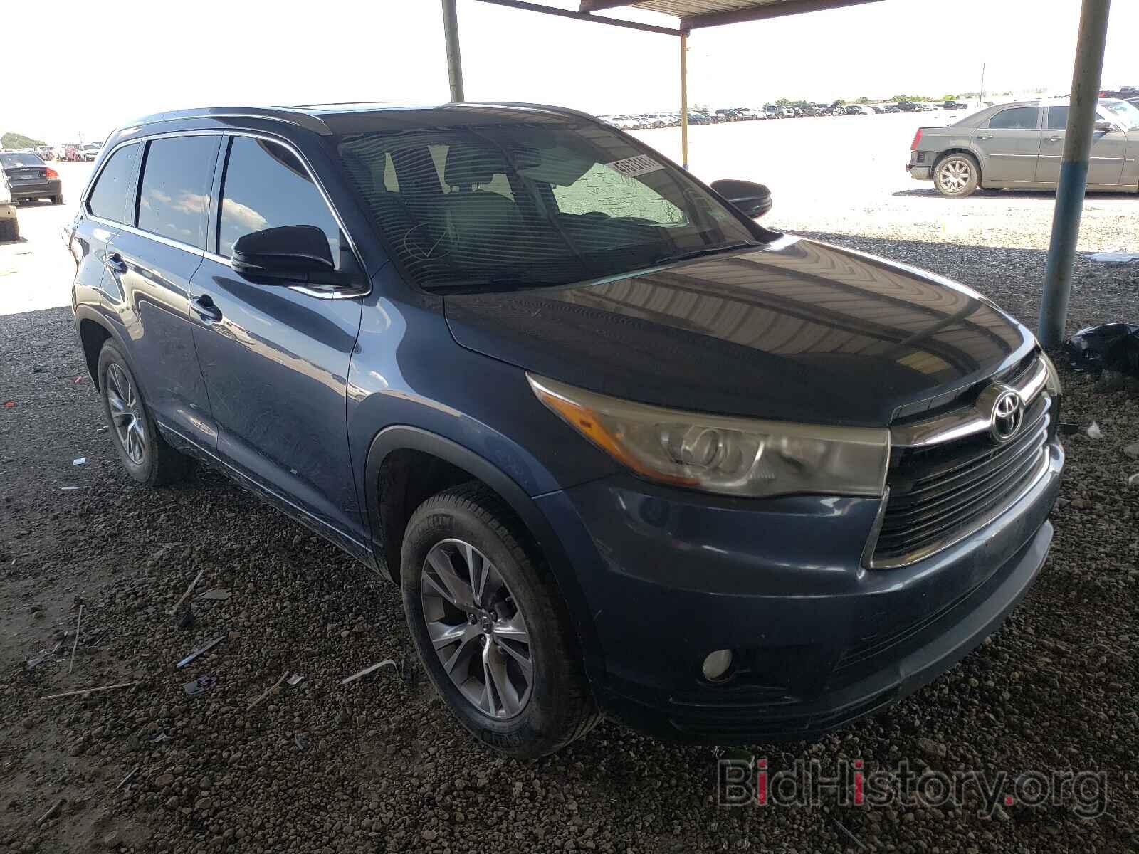 Photo 5TDKKRFH4FS096709 - TOYOTA HIGHLANDER 2015