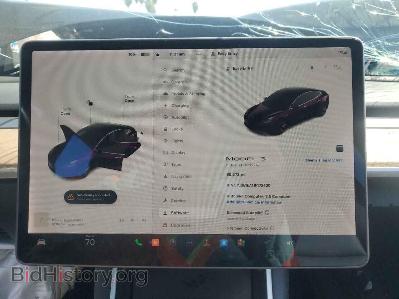 2018 TESLA MODEL 3 - VIN: 5YJ3E1EA1JF172420 - Фото 9