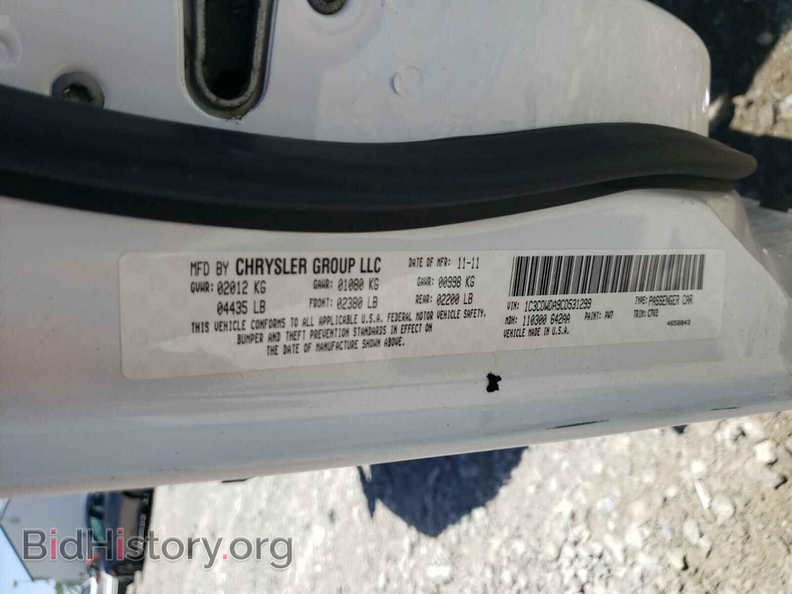 2012 DODGE CALIBER - VIN: 1C3CDWDA9CD531299 - Photo 10