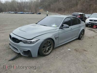 2018 BMW M3, gray — VIN WBS8M9C52J5L00445, Copart
