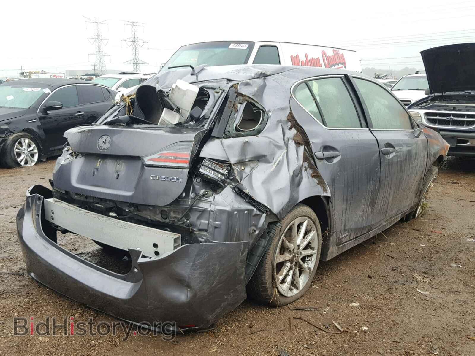 2012 LEXUS CT 200 - VIN: JTHKD5BH4C2065891 - Фото 4