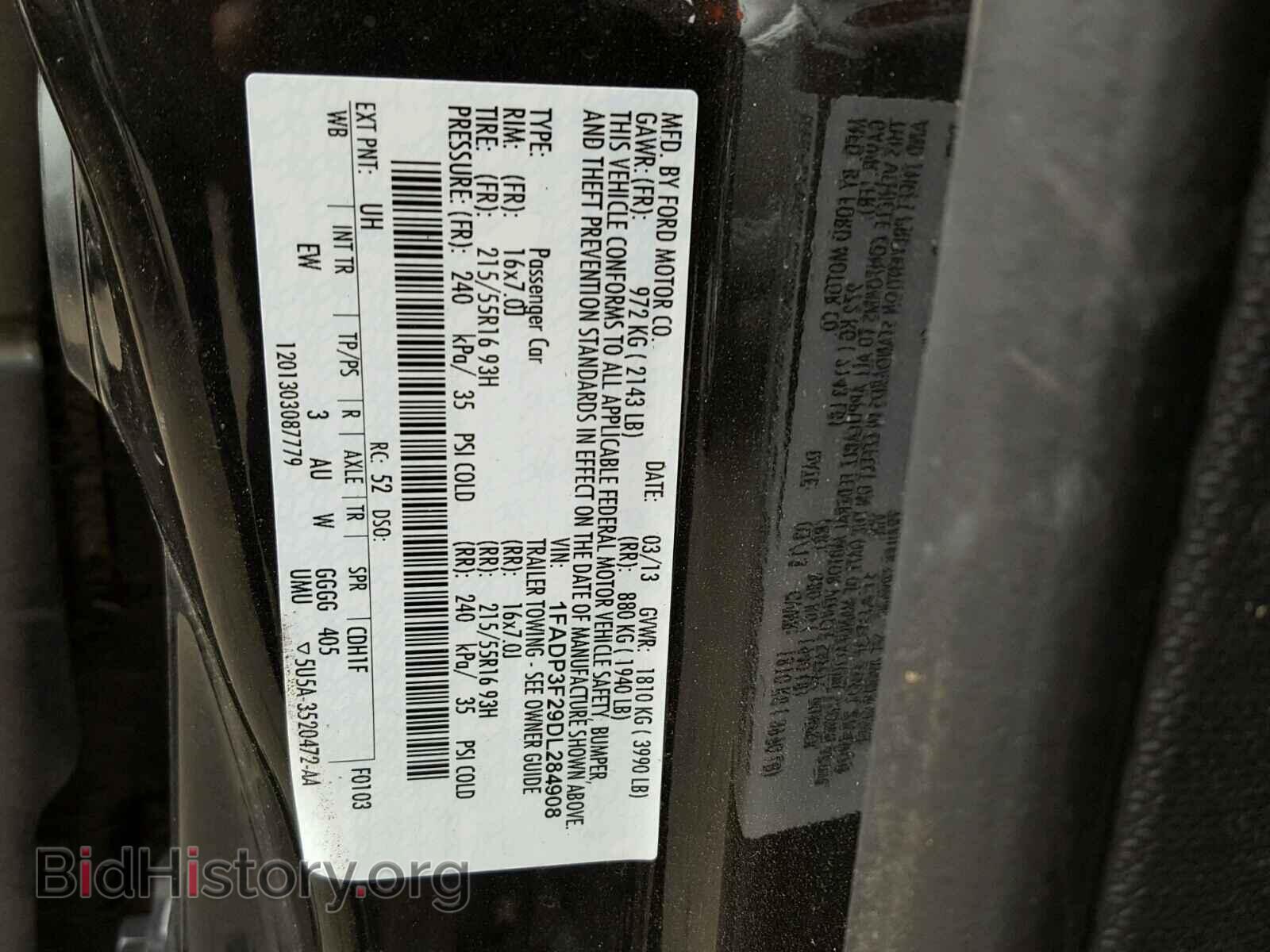 2013 FORD FOCUS - VIN: 1FADP3F29DL284908 - Photo 10