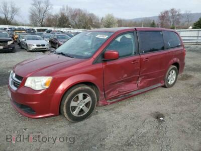 2011 Dodge CARAVAN GRAND CARA, красный — VIN 2D4RN3DG2BR629627, Copart