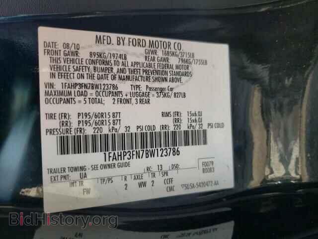 2011 FORD FOCUS - VIN: 1FAHP3FN7BW123786 - Photo 10