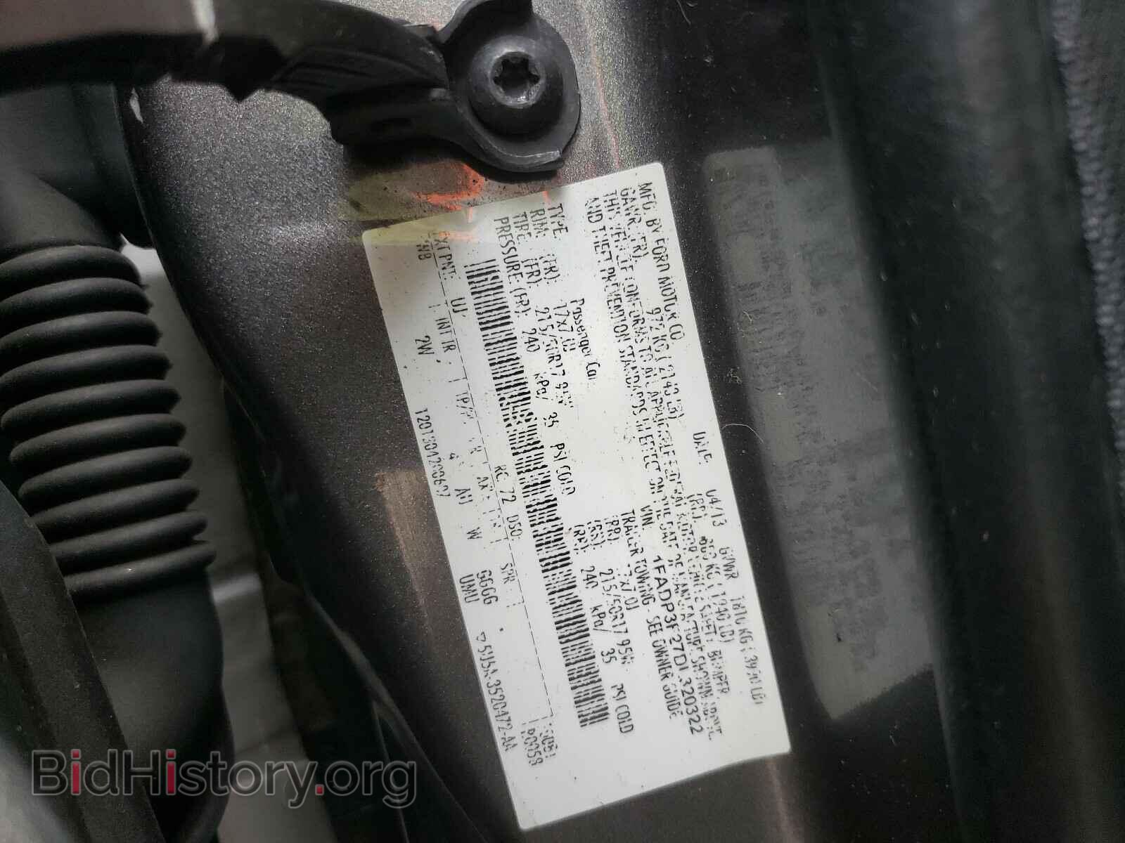 2013 FORD FOCUS - VIN: 1FADP3F27DL320322 - Фото 10