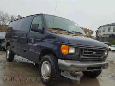 2006 Ford ECONOLINE, blue — VIN 1FTSE34L76DA86344, Copart