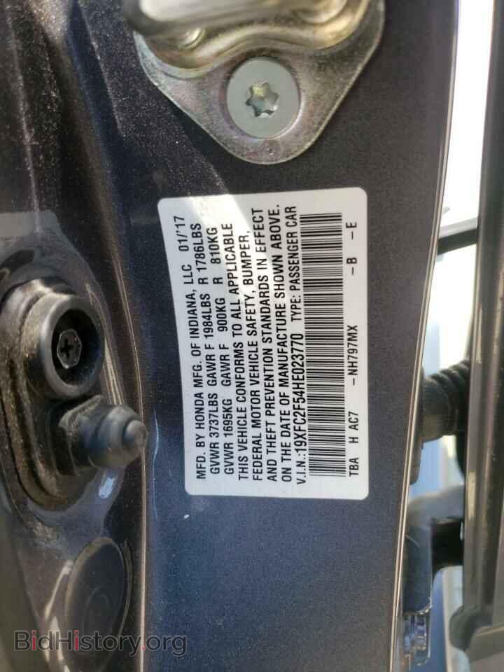 2017 HONDA CIVIC - VIN: 19XFC2F54HE023770 - Фото 10