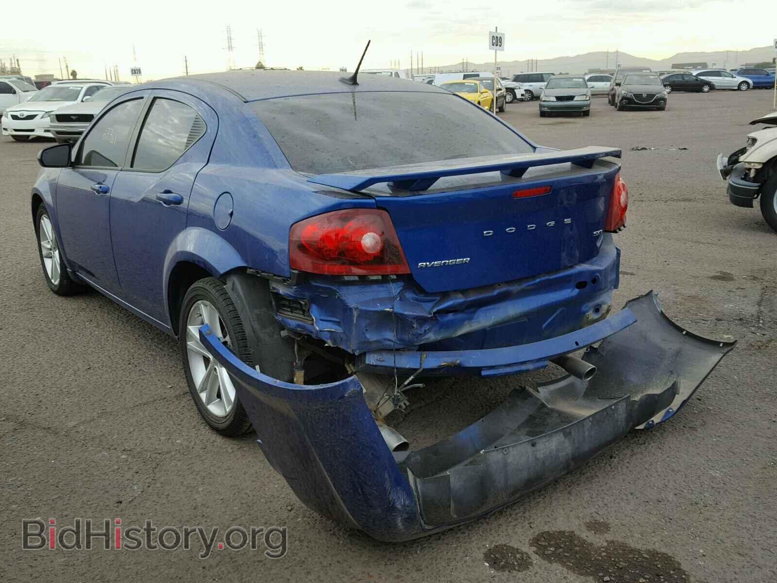 2013 DODGE AVENGER - VIN: 1C3CDZCG2DN654994 - Фото 3