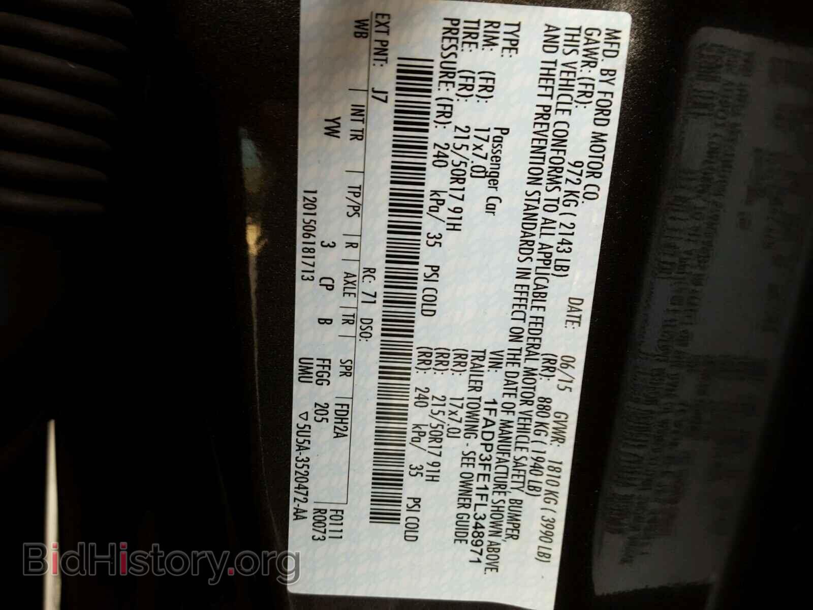 2015 FORD FOCUS - VIN: 1FADP3FE1FL348971 - Photo 10