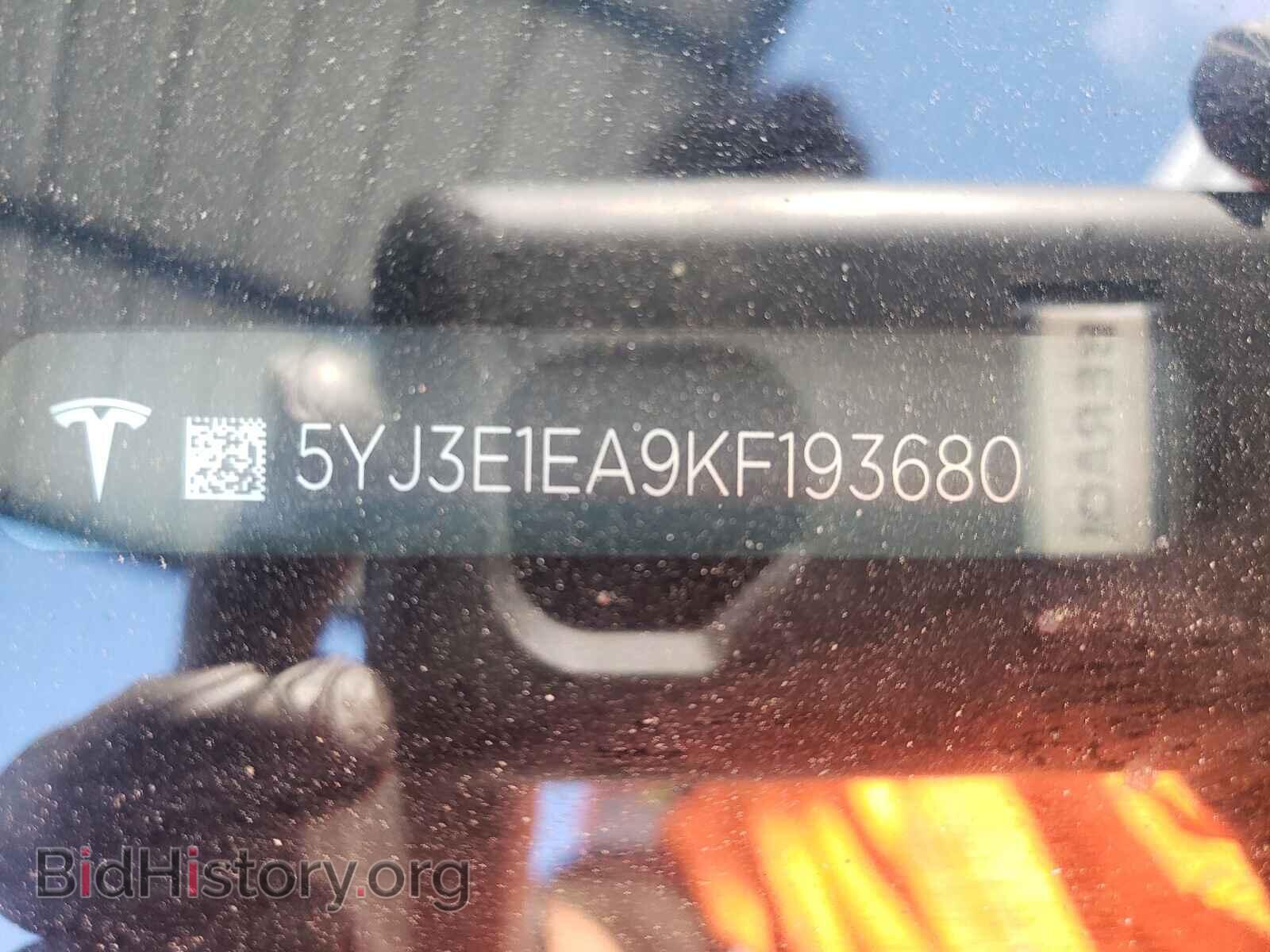 2019 TESLA MODEL 3 - VIN: 5YJ3E1EA9KF193680 - Фото 10