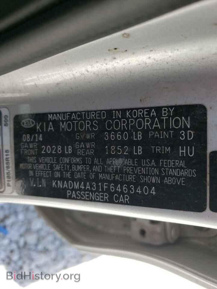 2015 KIA RIO - VIN: KNADM4A31F6463404 - Фото 10