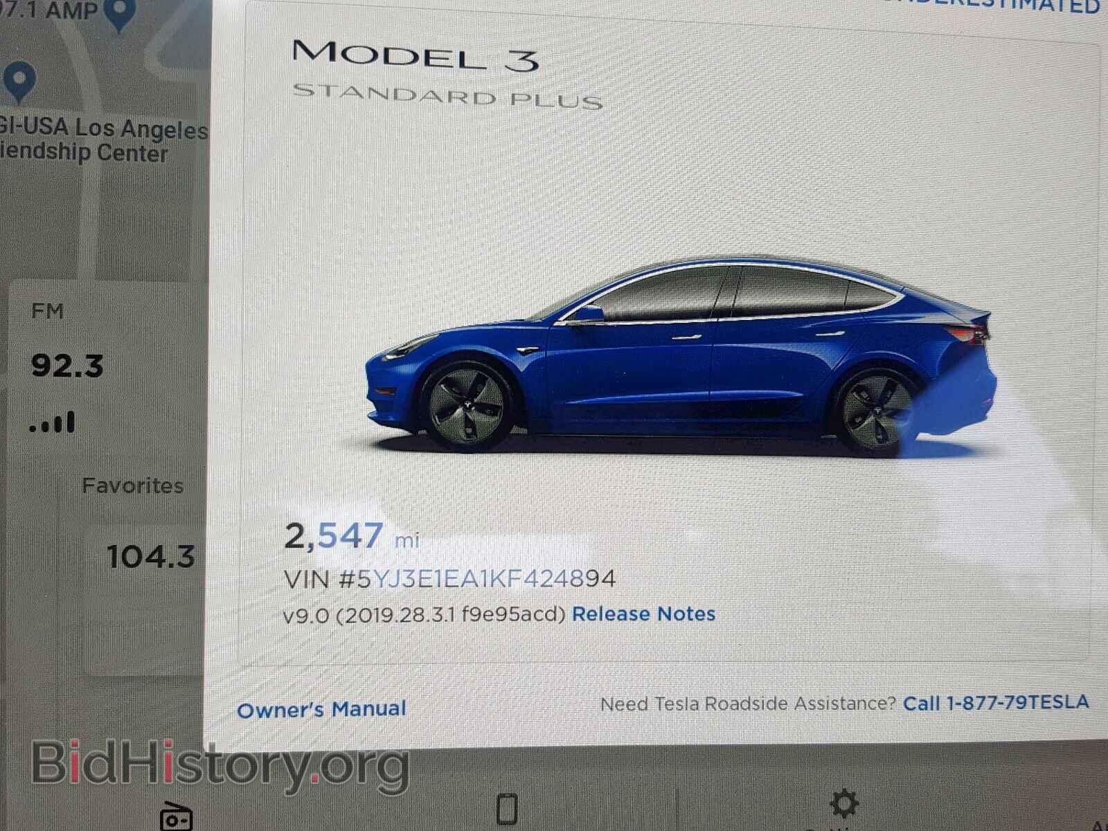 2019 TESLA MODEL 3 - VIN: 5YJ3E1EA1KF424894 - Фото 8