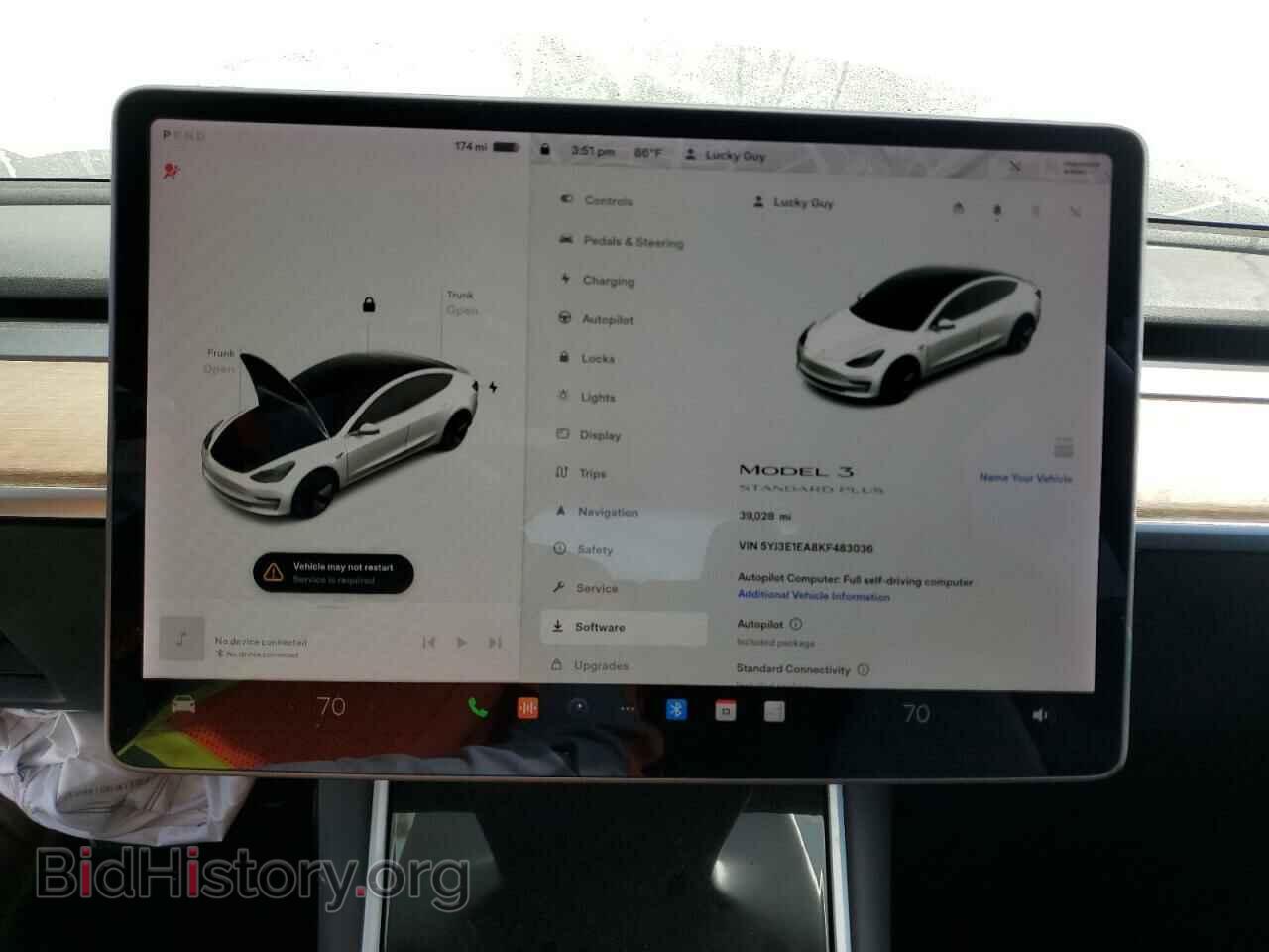 2019 TESLA MODEL 3 - VIN: 5YJ3E1EA8KF483036 - Photo 9