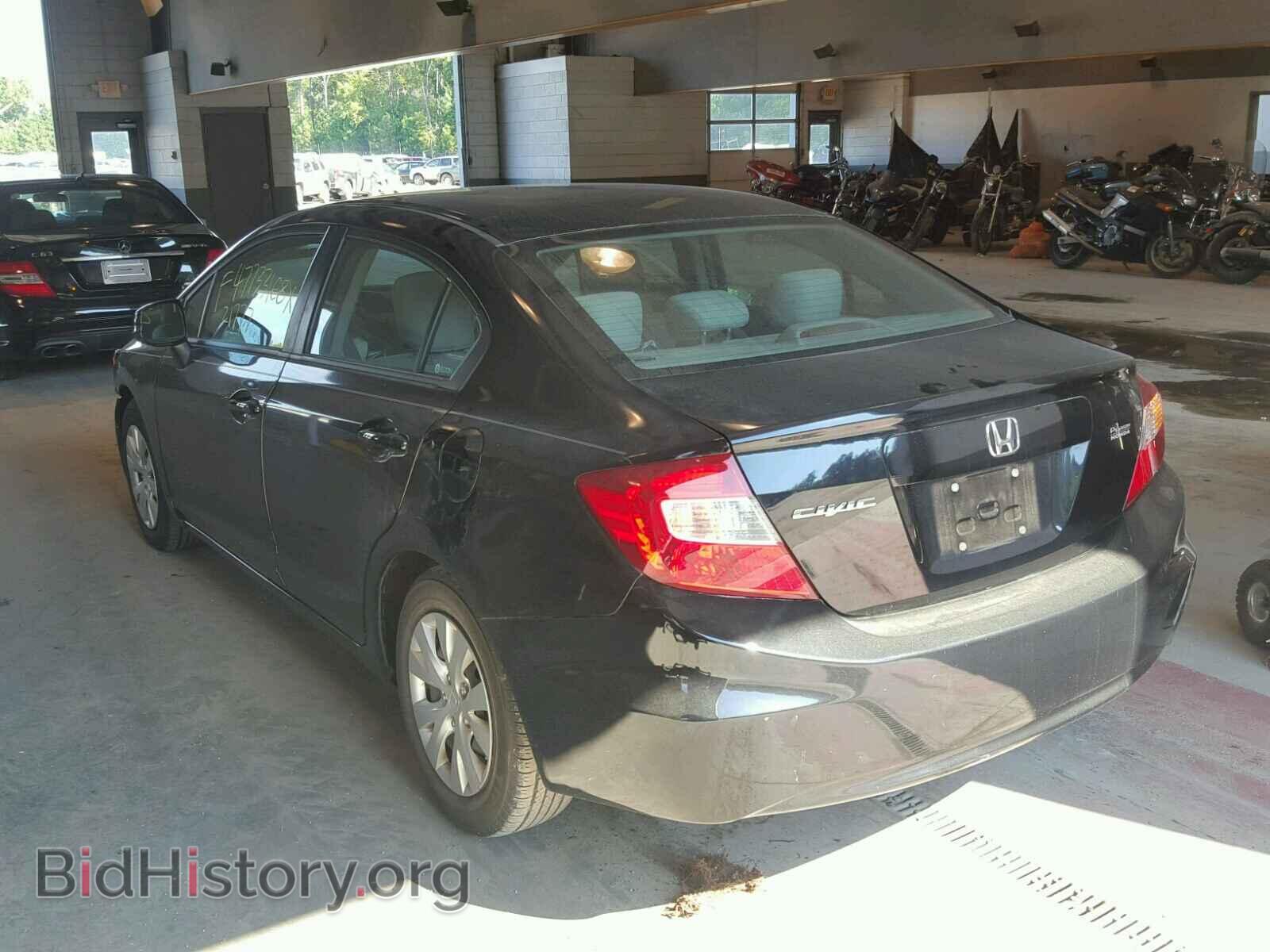 2012 HONDA CIVIC LX - VIN: 2HGFB2F50CH587109 - Фото 3