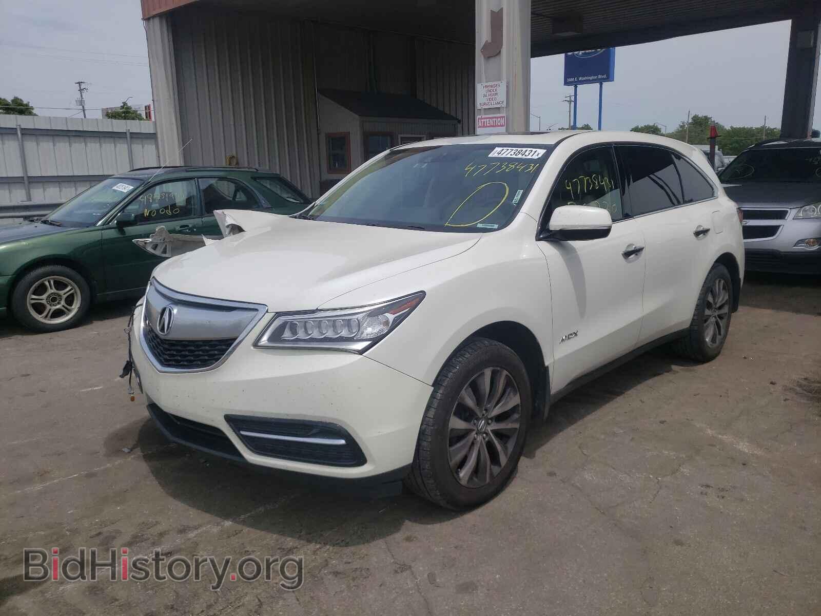 2014 ACURA MDX - VIN: 5FRYD4H44EB007787 - Фото 2