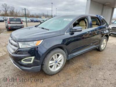 2018 Ford EDGE SEL, черный — VIN 2FMPK3J92JBC27788, Copart