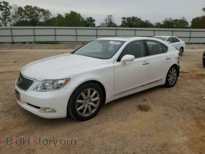 2008 Lexus LS460 460, white — VIN JTHBL46F185070526, Copart
