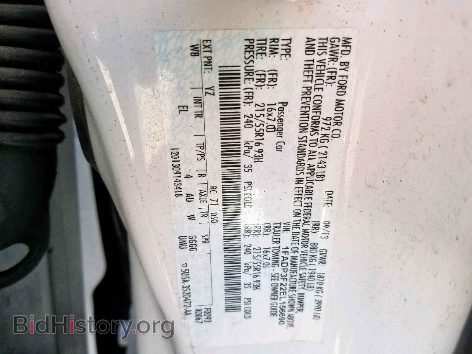 2014 FORD FOCUS SE - VIN: 1FADP3F22EL156690 - Фото 10