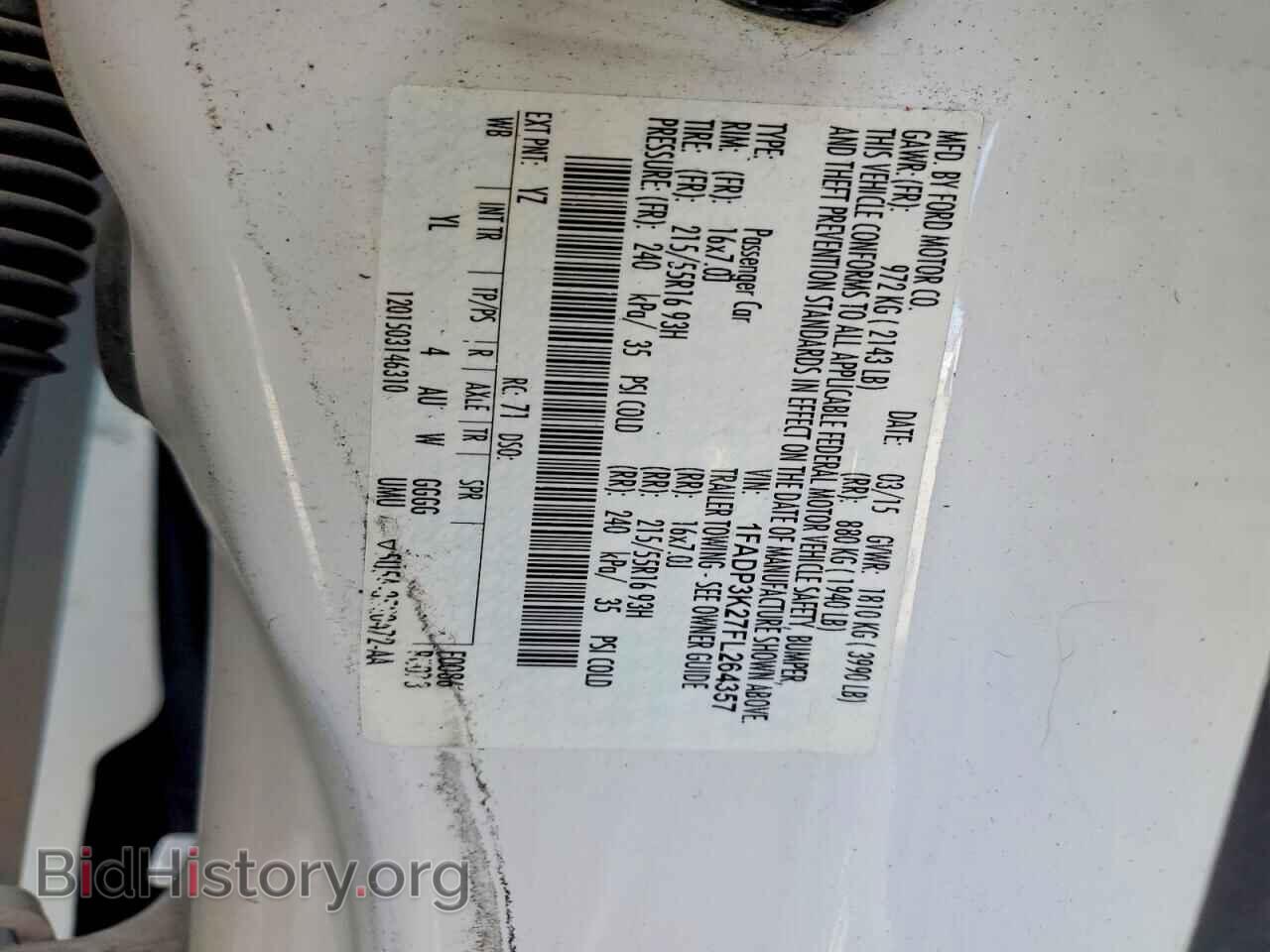 2015 FORD FOCUS - VIN: 1FADP3K27FL264357 - Photo 12