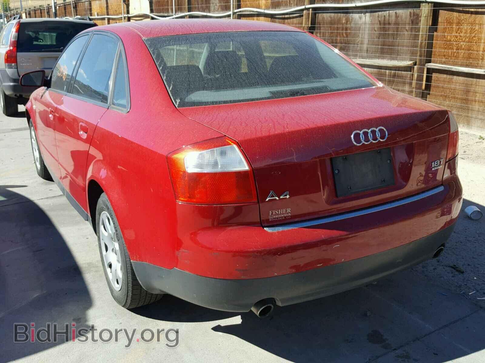 2002 AUDI A4 - VIN: WAULC68E92A312710 - Фото 3