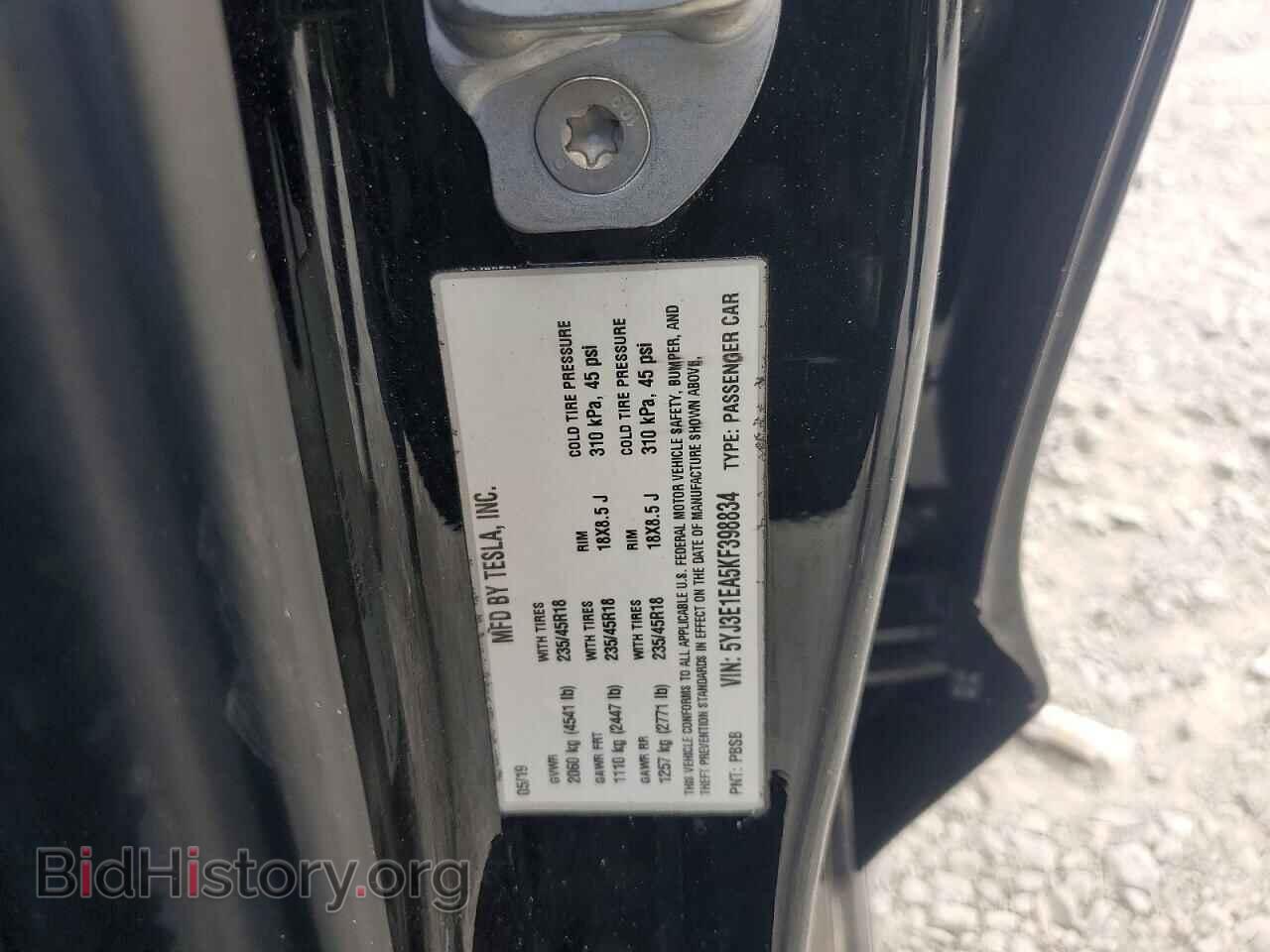 2019 TESLA MODEL 3 - VIN: 5YJ3E1EA5KF398834 - Photo 13