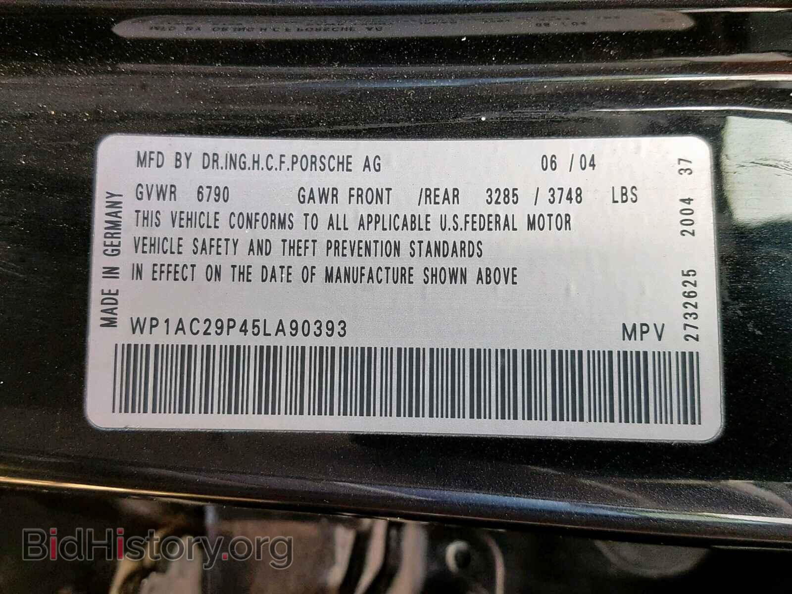 2005 PORSCHE CAYENNE TU - VIN: WP1AC29P45LA90393 - Фото 10
