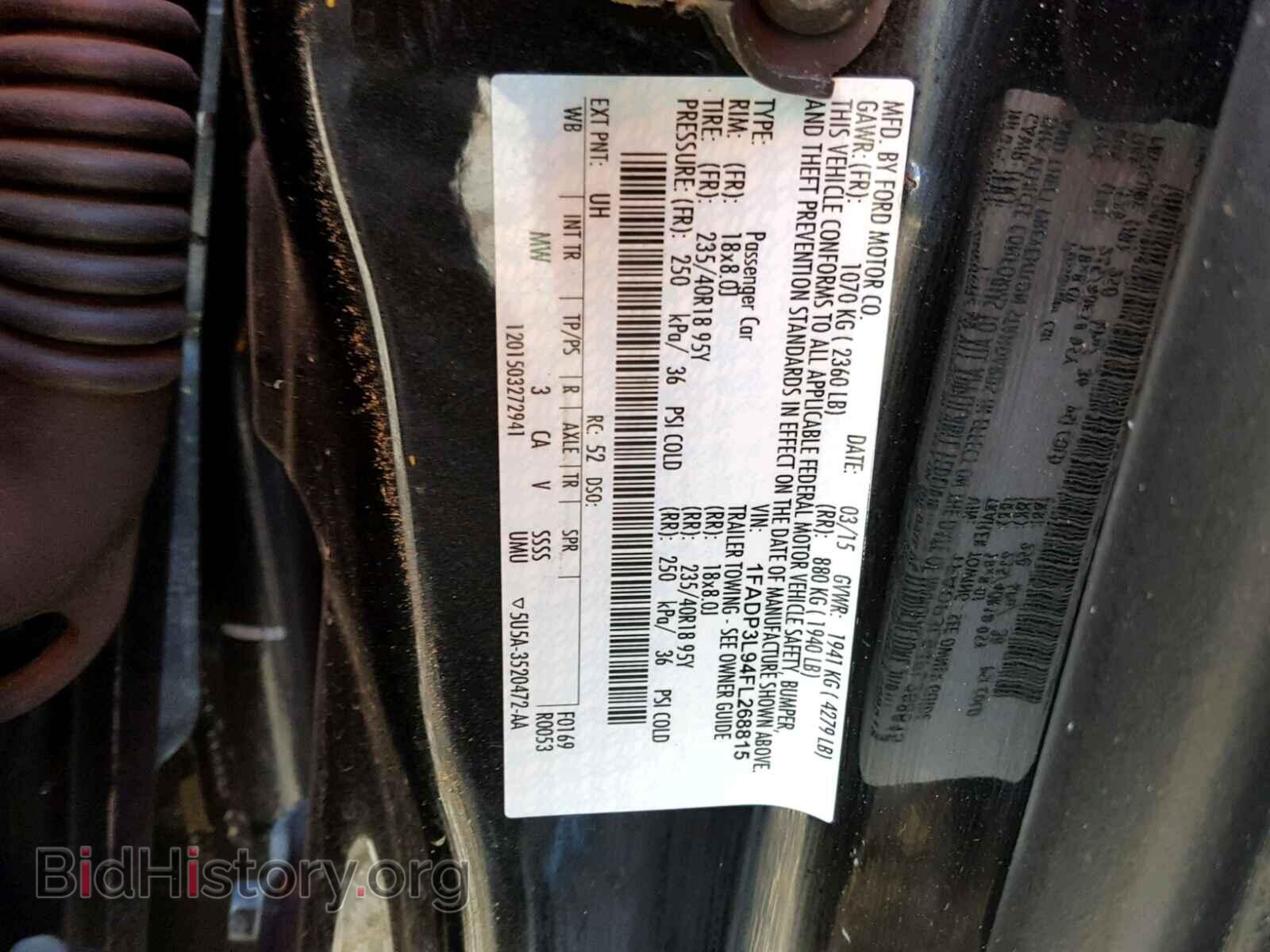 2015 FORD FOCUS - VIN: 1FADP3L94FL268815 - Photo 10