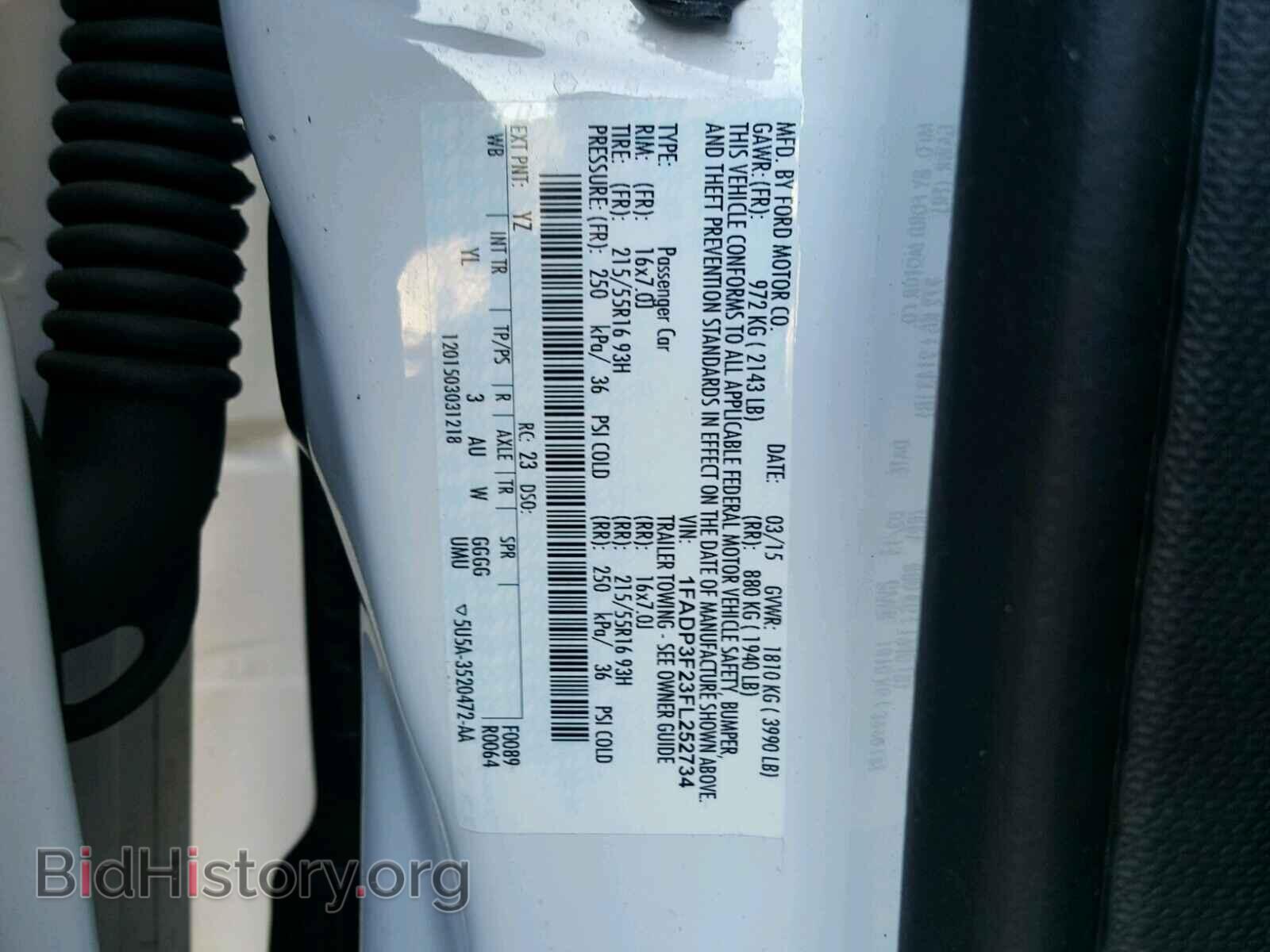 2015 FORD FOCUS - VIN: 1FADP3F23FL252734 - Photo 10