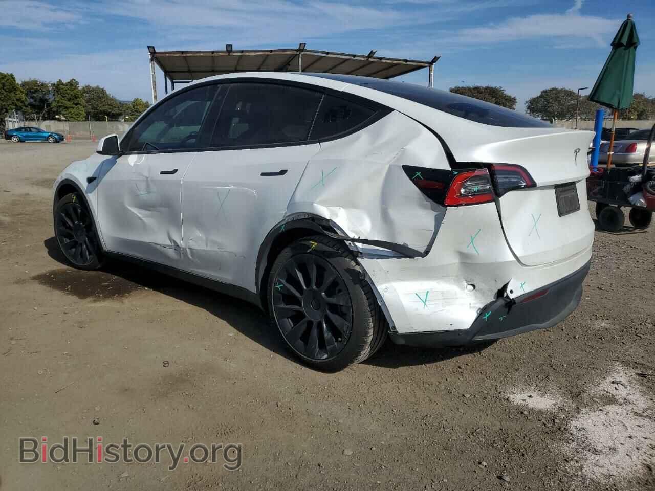2020 TESLA MODEL Y - VIN: 5YJYGDEEXLF046080 - Фото 2