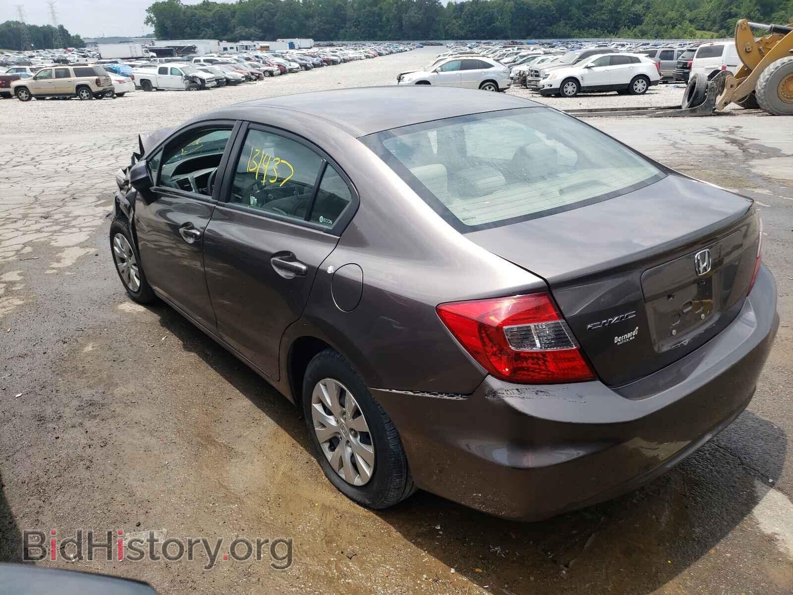 2012 HONDA CIVIC - VIN: 2HGFB2F52CH593574 - Фото 3