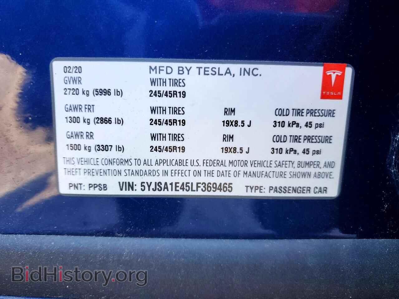 2020 TESLA MODEL S - VIN: 5YJSA1E45LF369465 - Photo 13