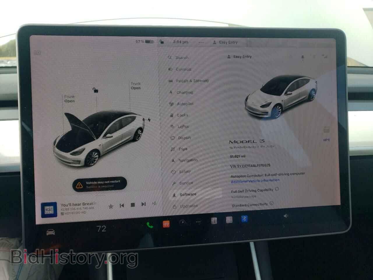 2020 TESLA MODEL 3 - VIN: 5YJ3E1EA8LF615925 - Фото 9