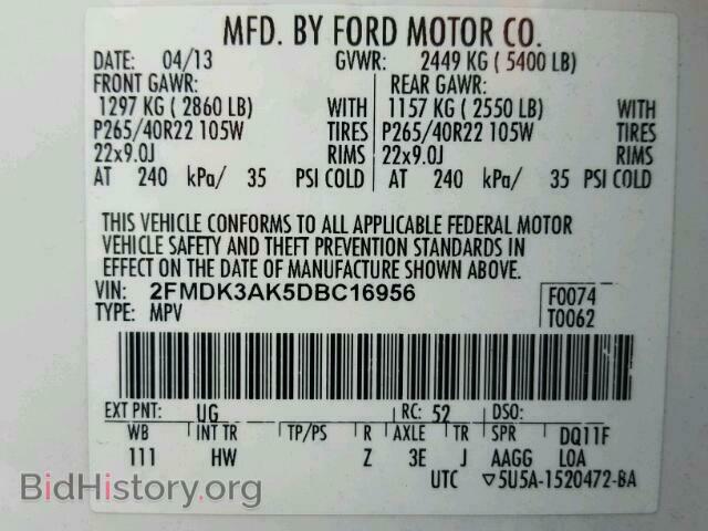 2013 FORD EDGE - VIN: 2FMDK3AK5DBC16956 - Photo 10