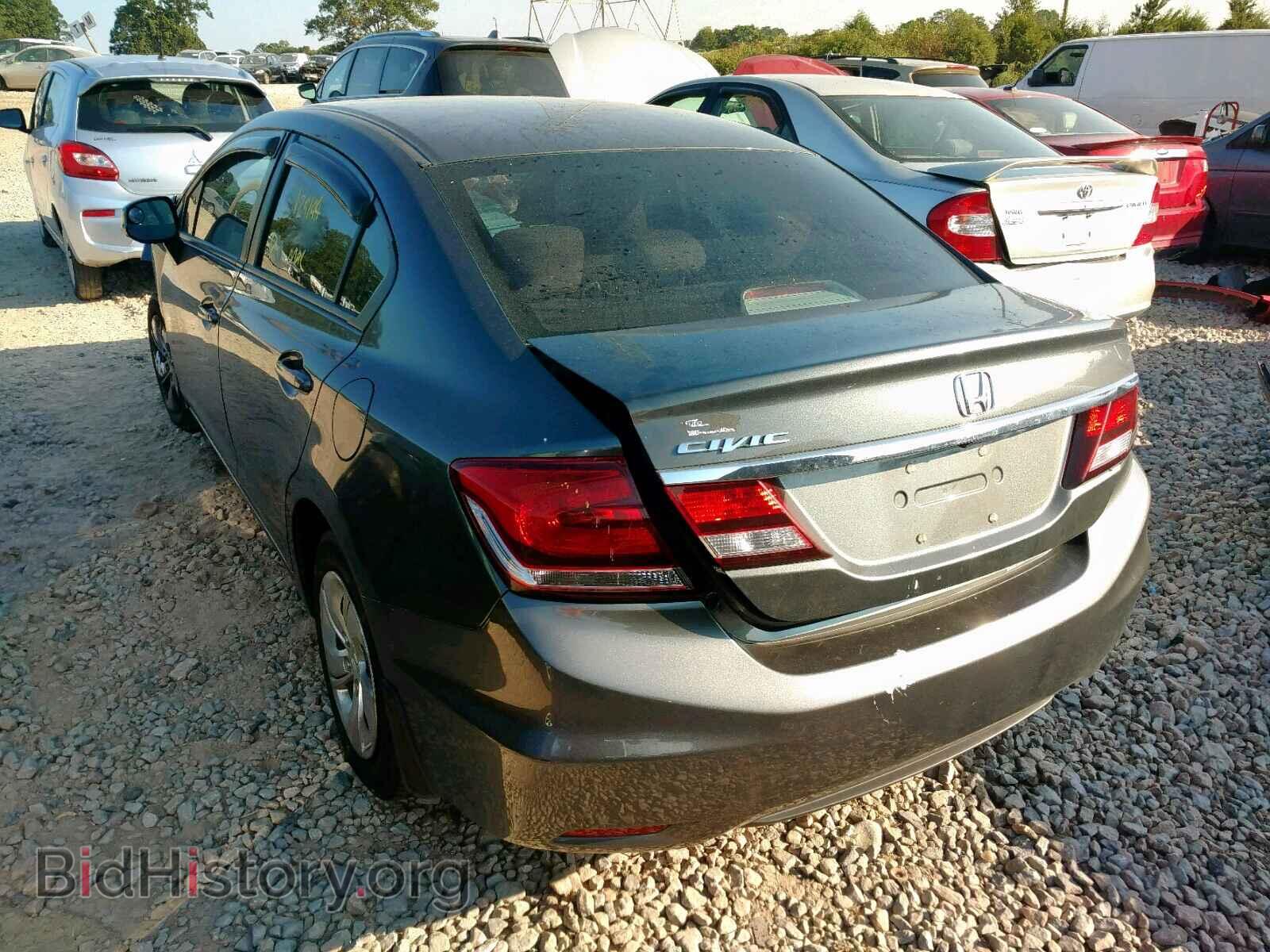 2013 HONDA CIVIC LX - VIN: 2HGFB2F54DH594548 - Фото 3