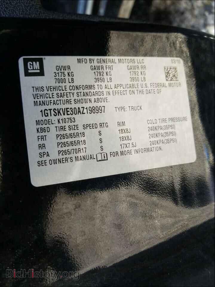 2010 GMC SIERRA - VIN: 1GTSKVE30AZ198997 - Фото 10