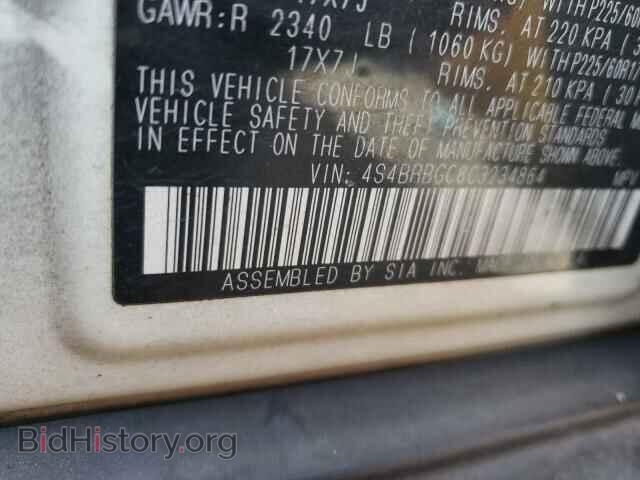 2012 SUBARU OUTBACK - VIN: 4S4BRBGC8C3234864 - Photo 10