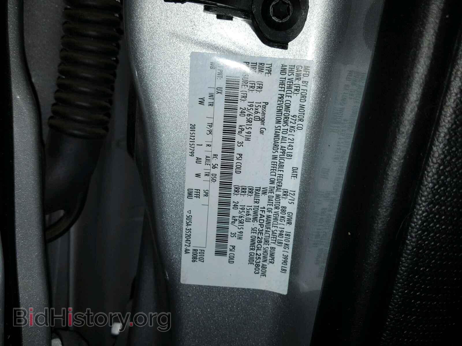 2016 FORD FOCUS - VIN: 1FADP3E28GL253803 - Photo 10