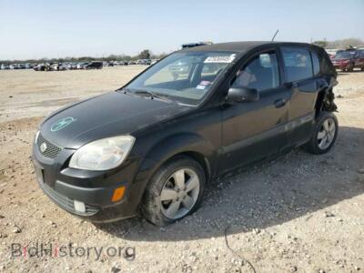 2009 Kia RIO 5 SX, black — VIN KNADE243596586642, Copart