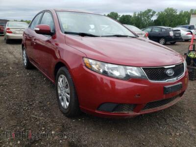 2010 Kia FORTE Forte EX, burgundy — VIN KNAFU4A22A5096379, Copart