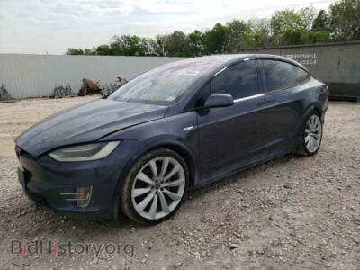 2016 Tesla MODEL X, темно-серый — VIN 5YJXCAE46GFS00318, Copart