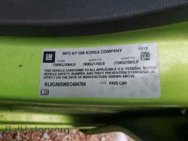 2014 CHEVROLET SPARK - VIN: KL8CA6S96EC484764 - Фото 10