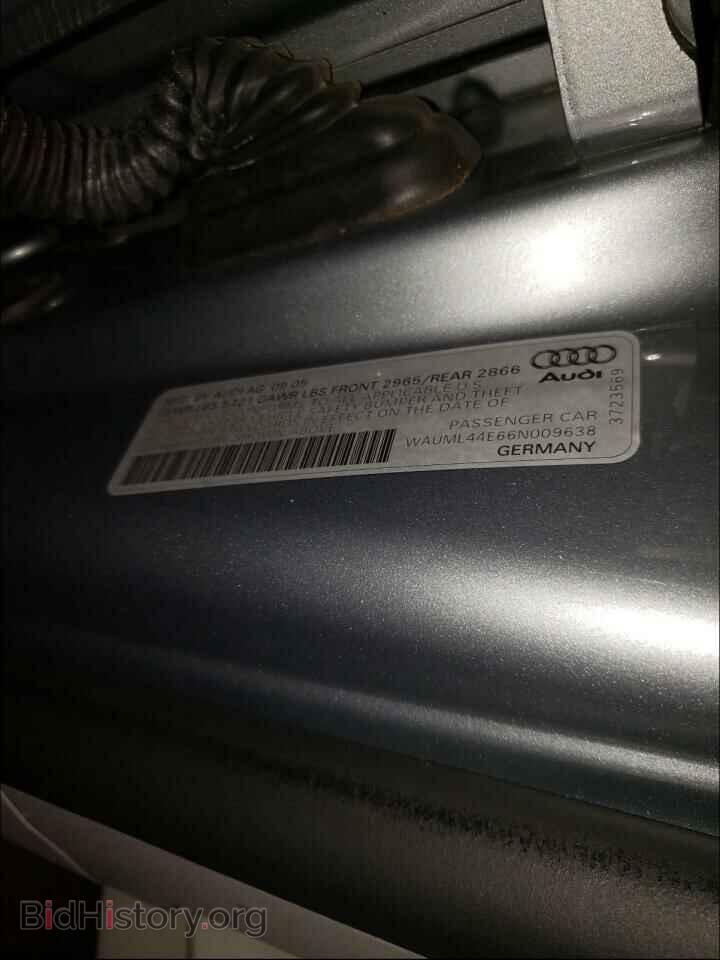 2006 AUDI A8 - VIN: WAUML44E66N009638 - Фото 10