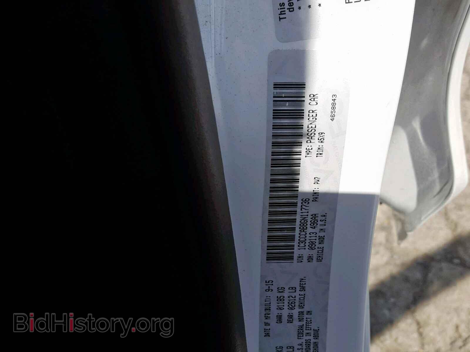 2016 CHRYSLER 200 - VIN: 1C3CCCAB8GN117736 - Photo 10