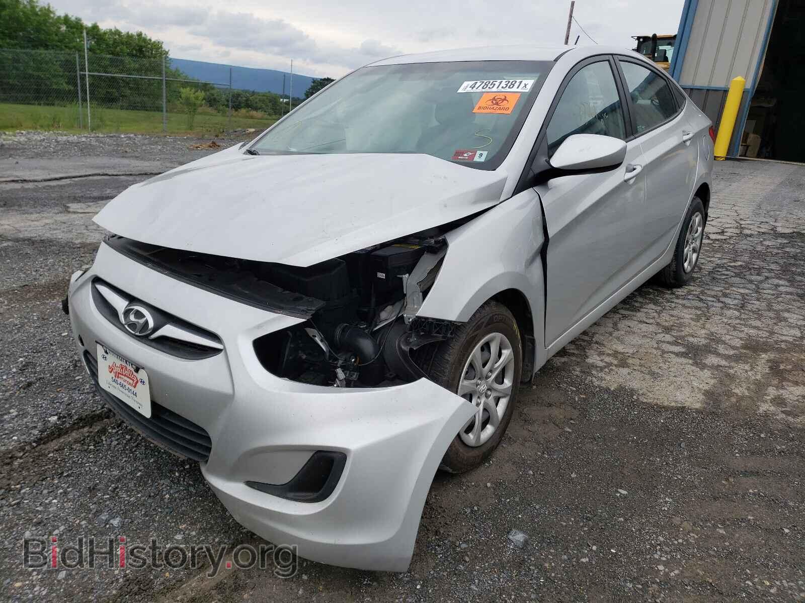 2014 HYUNDAI ACCENT - VIN: KMHCT4AE7EU766051 - Фото 2