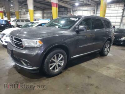 2016 Dodge DURANGO Limited, gray — VIN 1C4RDJDG3GC424743, Copart