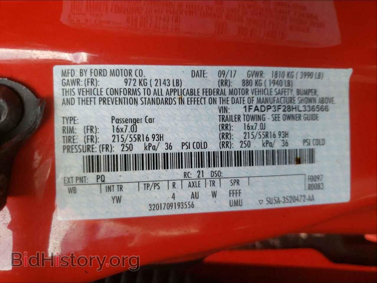 2017 FORD FOCUS - VIN: 1FADP3F28HL336566 - Photo 10